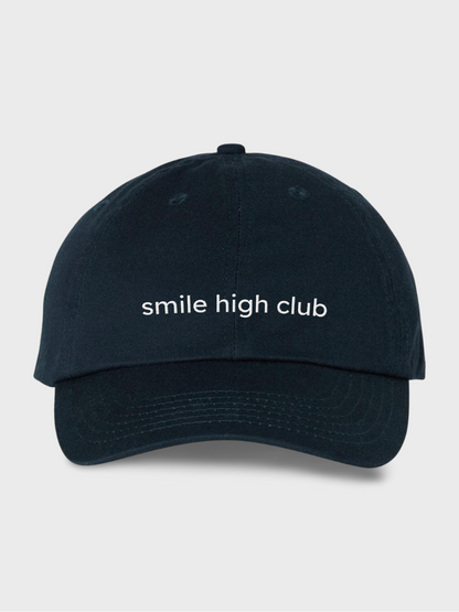 smile high club hat - navy/white