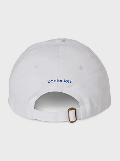 smile high club hat - white/navy